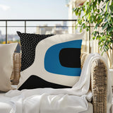 Maida Abstract Reversible Indoor/Outdoor Square Pillow