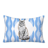 Maine Coon Cat Indoor/Outdoor Reversible Rectangular Pillow