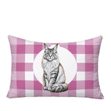 Maine Coon Cat Indoor/Outdoor Reversible Rectangular Pillow