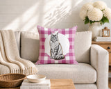Maine Coon Cat Indoor/Outdoor Reversible Square Pillow