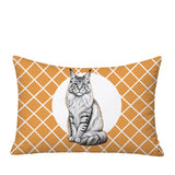 Maine Coon Cat Indoor/Outdoor Reversible Rectangular Pillow