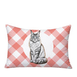Maine Coon Cat Indoor/Outdoor Reversible Rectangular Pillow