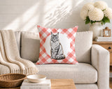 Maine Coon Cat Indoor/Outdoor Reversible Square Pillow