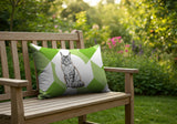 Maine Coon Cat Indoor/Outdoor Reversible Rectangular Pillow