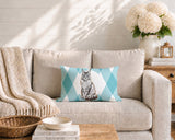 Maine Coon Cat Indoor/Outdoor Reversible Rectangular Pillow