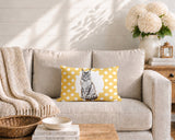 Maine Coon Cat Indoor/Outdoor Reversible Rectangular Pillow