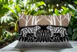 Maka Tiger Reversible Indoor/Outdoor Square Pillow