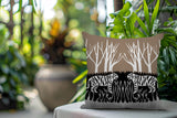 Maka Tiger Reversible Indoor/Outdoor Square Pillow