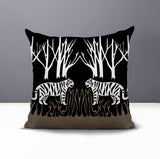 Maka Tiger Reversible Indoor/Outdoor Square Pillow