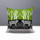 Maka Tiger Reversible Indoor/Outdoor Square Pillow