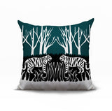 Maka Tiger Reversible Indoor/Outdoor Square Pillow