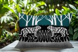 Maka Tiger Reversible Indoor/Outdoor Square Pillow