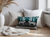 Maka Tiger Reversible Indoor/Outdoor Square Pillow