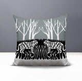 Maka Tiger Reversible Indoor/Outdoor Square Pillow