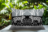 Maka Tiger Reversible Indoor/Outdoor Square Pillow