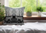 Maka Tiger Reversible Indoor/Outdoor Square Pillow