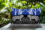 Maka Tiger Reversible Indoor/Outdoor Square Pillow