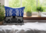 Maka Tiger Reversible Indoor/Outdoor Square Pillow