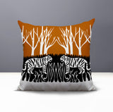 Maka Tiger Reversible Indoor/Outdoor Square Pillow