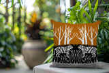 Maka Tiger Reversible Indoor/Outdoor Square Pillow