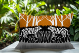 Maka Tiger Reversible Indoor/Outdoor Square Pillow