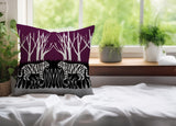 Maka Tiger Reversible Indoor/Outdoor Square Pillow