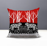 Maka Tiger Reversible Indoor/Outdoor Square Pillow