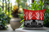 Maka Tiger Reversible Indoor/Outdoor Square Pillow