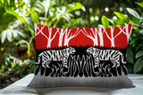 Maka Tiger Reversible Indoor/Outdoor Square Pillow
