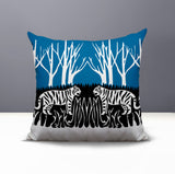 Maka Tiger Reversible Indoor/Outdoor Square Pillow