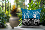 Maka Tiger Reversible Indoor/Outdoor Square Pillow
