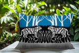 Maka Tiger Reversible Indoor/Outdoor Square Pillow