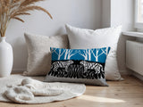 Maka Tiger Reversible Indoor/Outdoor Square Pillow