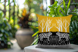 Maka Tiger Reversible Indoor/Outdoor Square Pillow