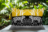 Maka Tiger Reversible Indoor/Outdoor Square Pillow