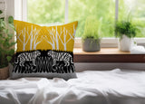 Maka Tiger Reversible Indoor/Outdoor Square Pillow
