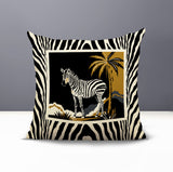 Malboro Zebra Print Reversible Indoor/Outdoor Square Pillow