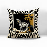 Malboro Zebra Print Reversible Indoor/Outdoor Square Pillow