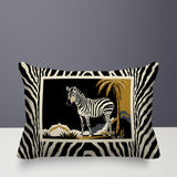 Malboro Zebra Print Reversible Indoor/Outdoor Rectangular Pillow