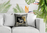 Malboro Zebra Print Reversible Indoor/Outdoor Rectangular Pillow