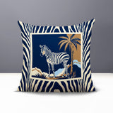 Malboro Zebra Print Reversible Indoor/Outdoor Square Pillow