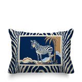 Malboro Zebra Print Reversible Indoor/Outdoor Rectangular Pillow