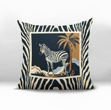 Malboro Zebra Print Reversible Indoor/Outdoor Square Pillow