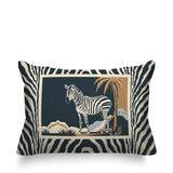 Malboro Zebra Print Reversible Indoor/Outdoor Rectangular Pillow
