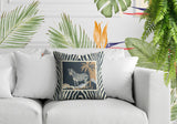 Malboro Zebra Print Reversible Indoor/Outdoor Rectangular Pillow