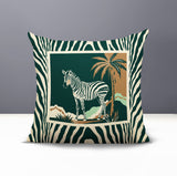 Malboro Zebra Print Reversible Indoor/Outdoor Square Pillow