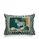 Malboro Zebra Print Reversible Indoor/Outdoor Rectangular Pillow