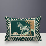 Malboro Zebra Print Reversible Indoor/Outdoor Rectangular Pillow
