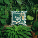 Malboro Zebra Print Reversible Indoor/Outdoor Square Pillow