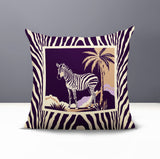 Malboro Zebra Print Reversible Indoor/Outdoor Square Pillow